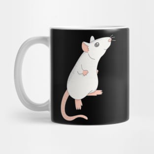 Cute white husky pet rat for ratlovers Mug